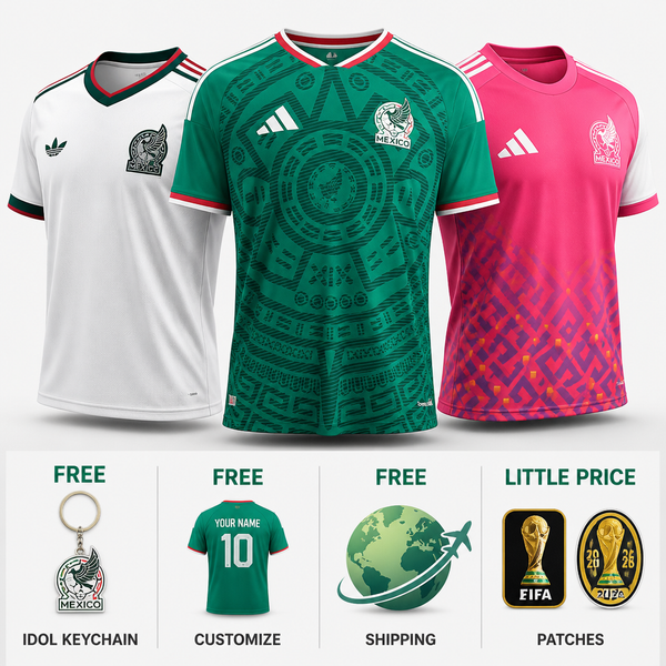 COMBO Mexico Fifa World Cup 2026- Home 26/27, Away 26/27 and Goalkeeper 26/27