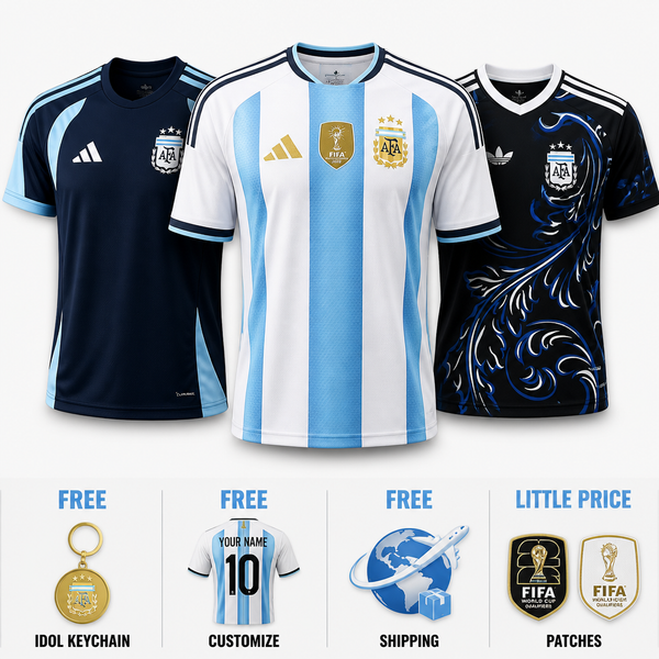 COMBO Argentina Fifa World Cup 2026- Home 26/27, Away 26/27 and Training 26/27