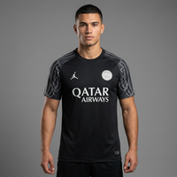 Camiseta de portero del Paris Saint-Germain (PSG) 25/26 - Negra - Versión Fan