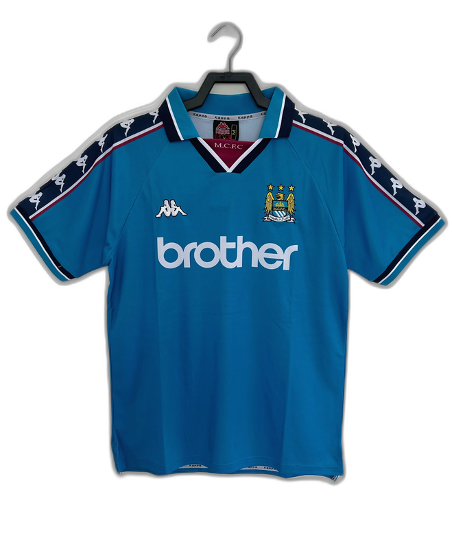 Manchester City 97/98 I Camiseta Local - Versión Retro