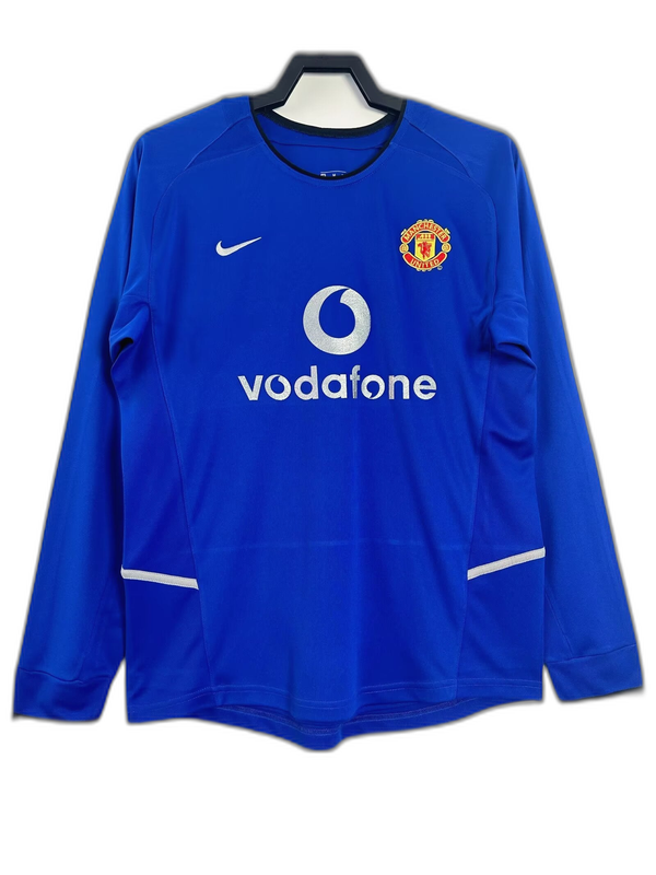 Camiseta Manchester United 02/03 III Tercera Equipación - Versión Retro Manga Larga