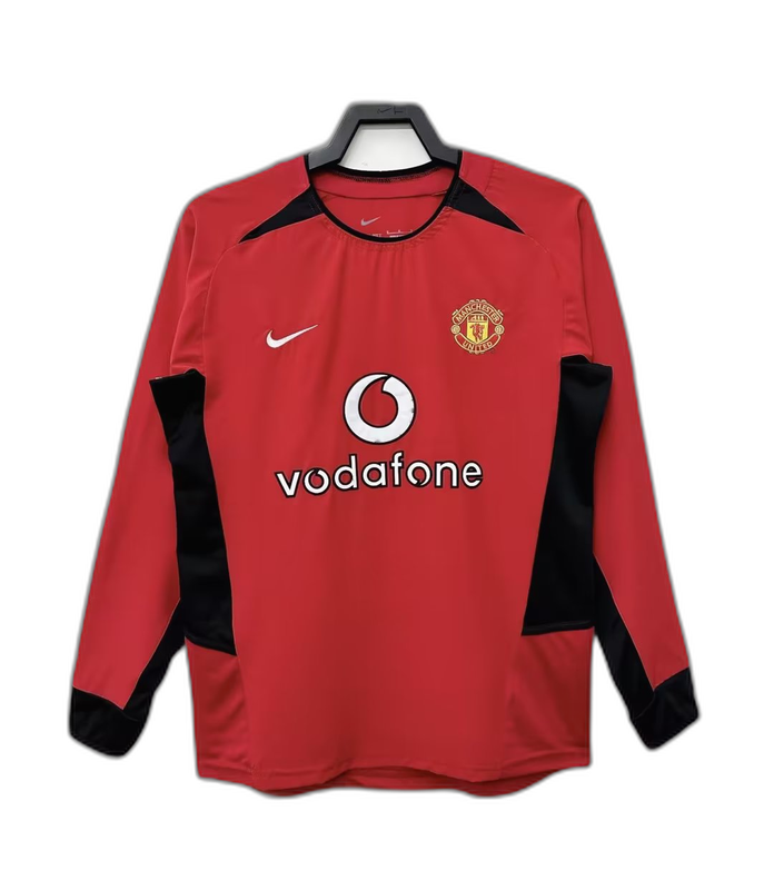 Manchester United 02/04 I Camiseta de local - Versión retro de manga larga