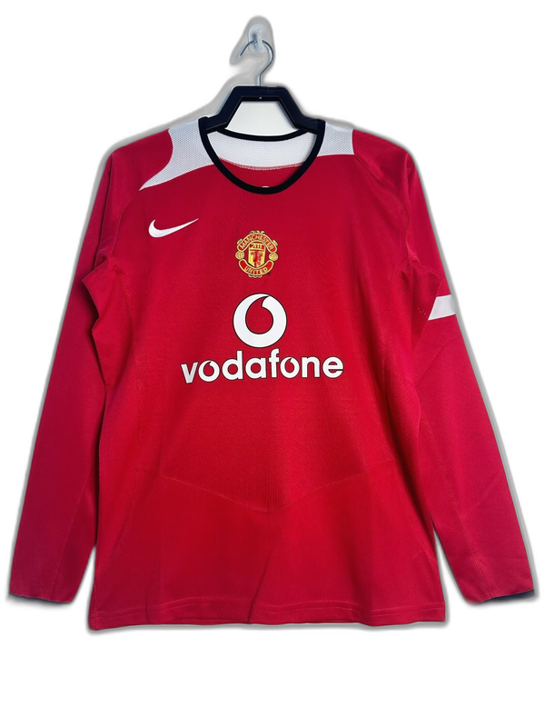 Manchester United 05/06 I Camiseta de Local - Versión Retro Manga Larga