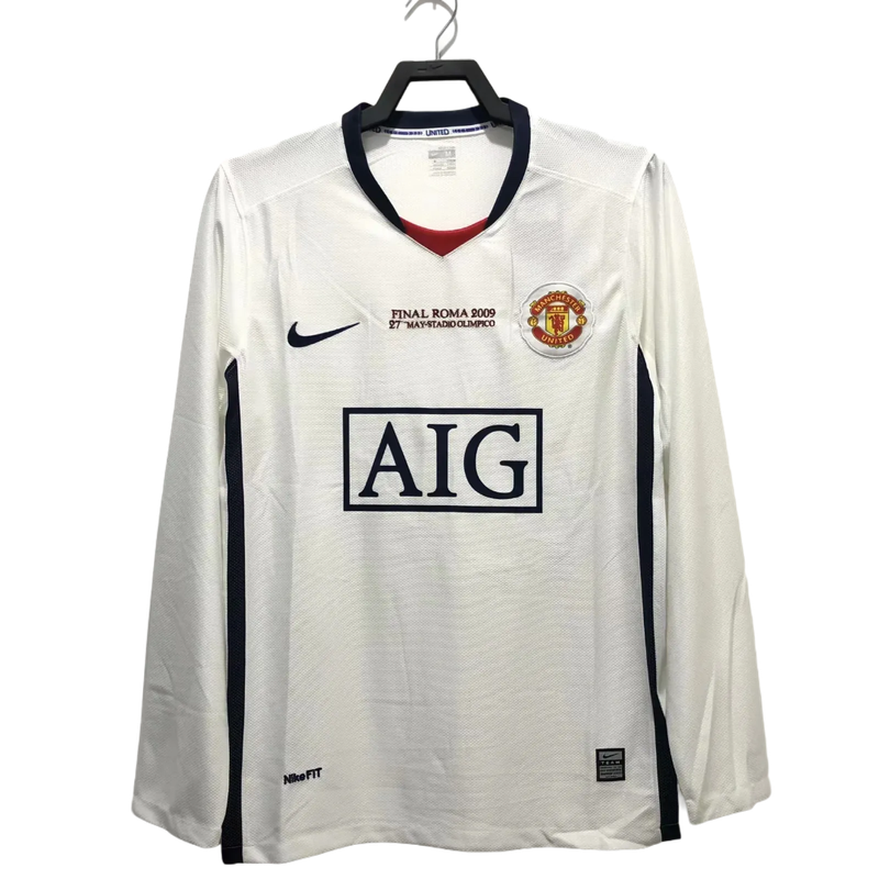 Camiseta de visitante retro de manga larga del Manchester United 08/09 II
