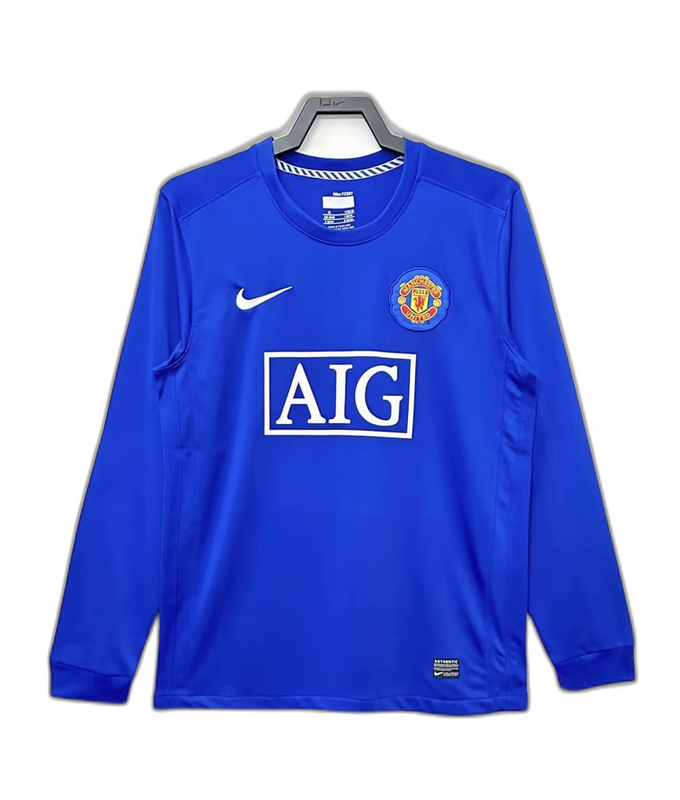 Manchester United 08/09 Terza Maglia - Versione Retrò a Maniche Lunghe