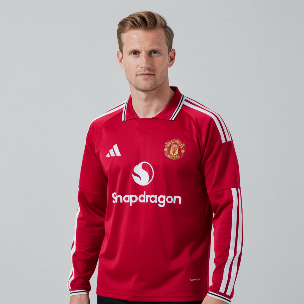 Manchester United 26 Home Long Sleeve Fan Version