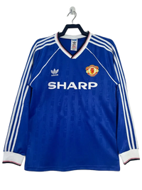 Camiseta de visitante retro de manga larga del Manchester United 88/90 II
