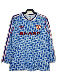 Manchester United 90/92 II Maglia Trasferta - Versione Retro a Manica Lunga