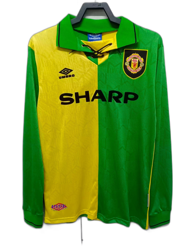 Camiseta Retro de Manga Larga Manchester United 92/94 II Visitante