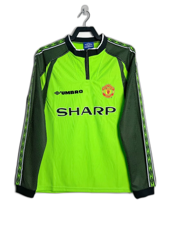 Camiseta de portero del Manchester United 98/99 - Versión retro de manga larga