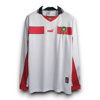 Marocco 1998 Trasferta Maglia Retro Bianca - Manica Lunga