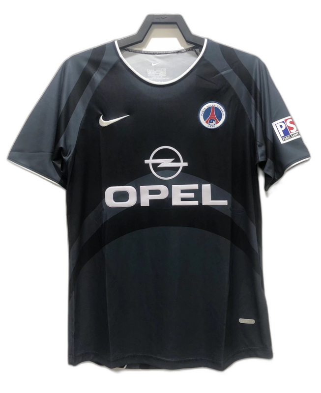 Camiseta Negra Retro del Paris Saint-Germain (PSG) 2001