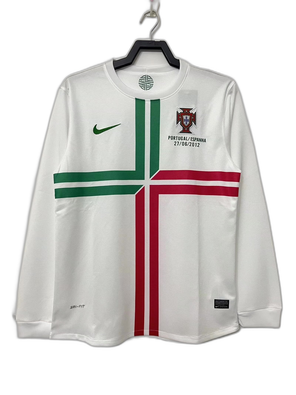 Portugal 2012 II Camiseta de Visitante - Versión Retro de Manga Larga