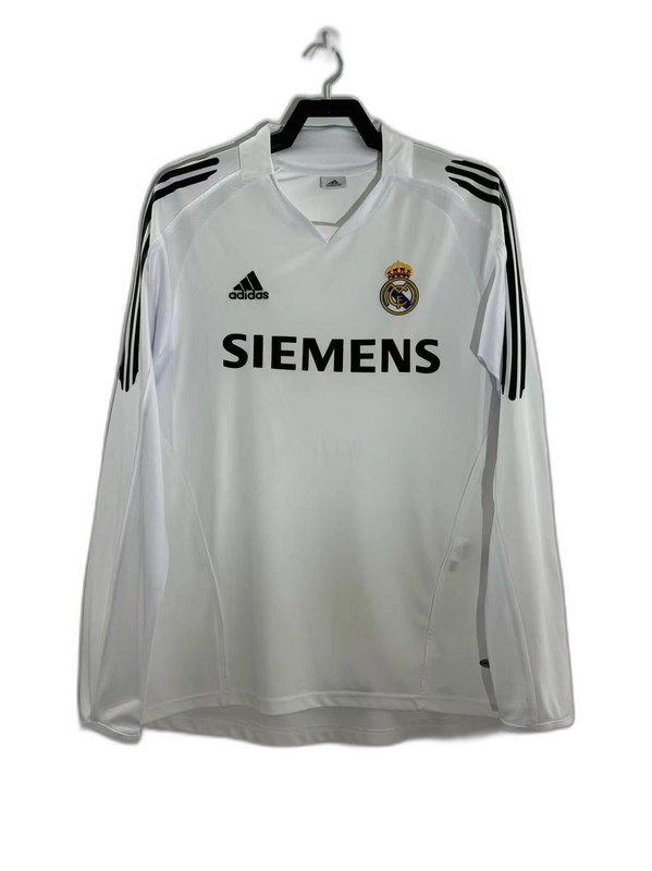 Real Madrid 05/06 I Camiseta de casa - Versión retro de manga larga