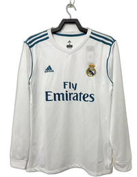 Real Madrid 17/18 I Maglia Home - Versione Retrò a Manica Lunga