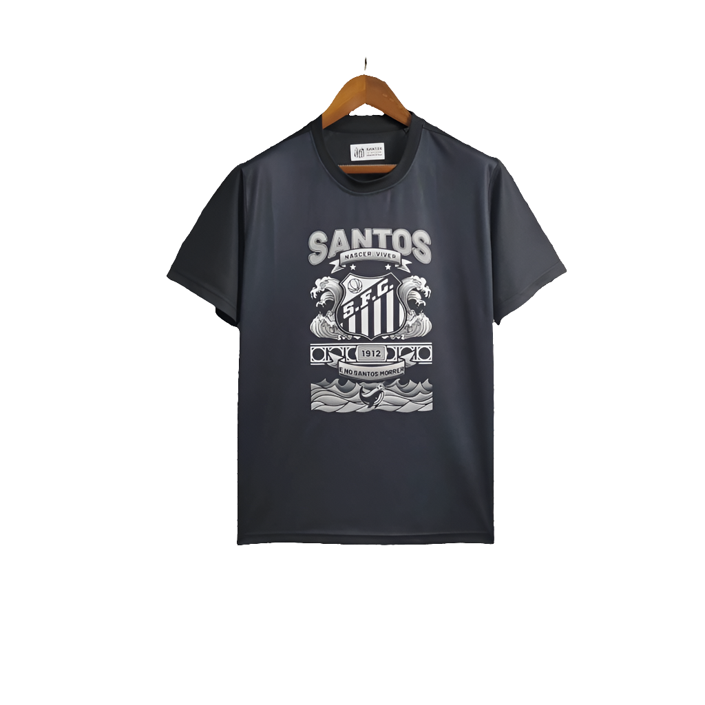 Maglia Santos 25/26 Casual Edition - Nera - Versione Tifoso