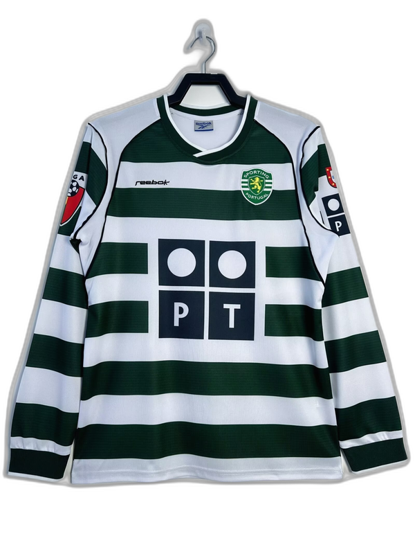 Sporting de Lisboa 01/03 I Camiseta Local - Versión Retro Manga Larga