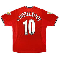 V.NISTELROOY #10 Manchester United Maglia Retrò Home 2000/01